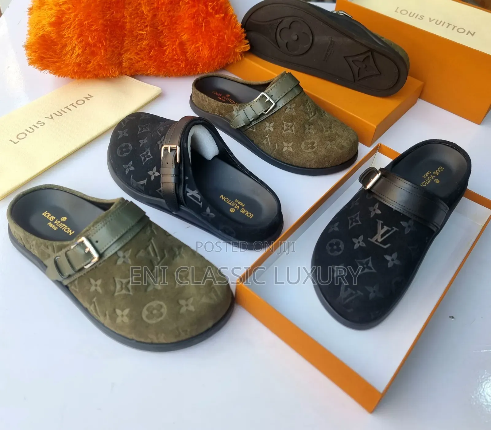 Louis Vuitton Luxury Men's Haif Shoes Best Quality Well Banded Package