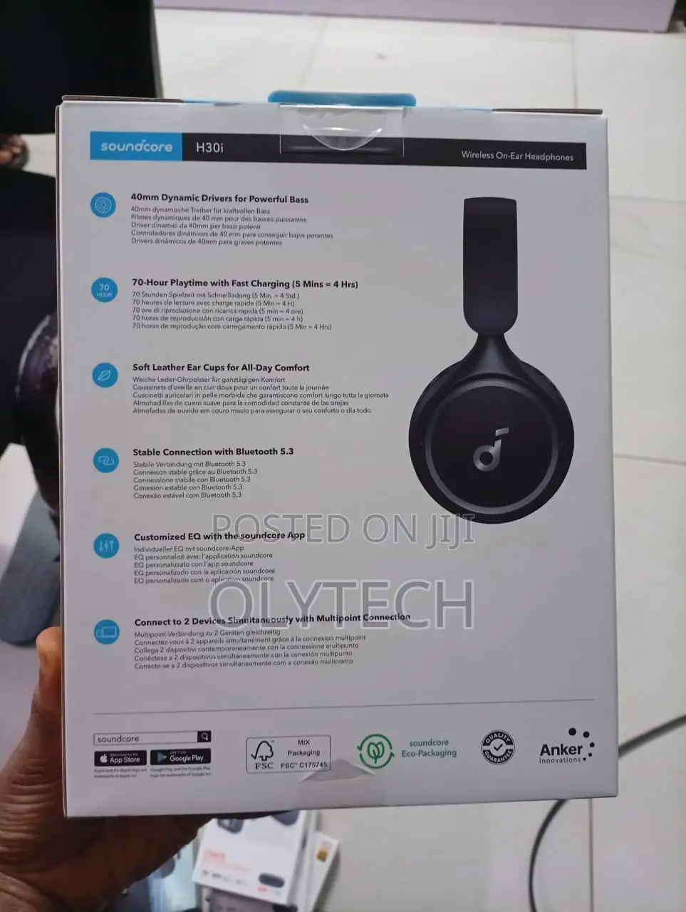 Soundcore H30i Wireless on-Ear Headphone
