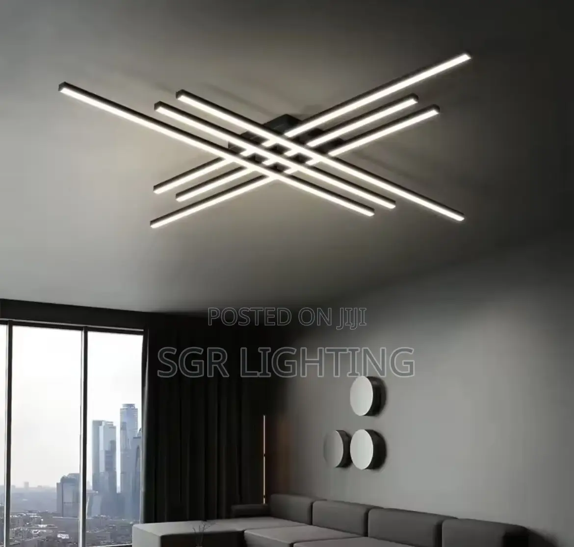 Modern Led Ceiling Lamp Chandelier Strip Luxury Room Ceiling Lights