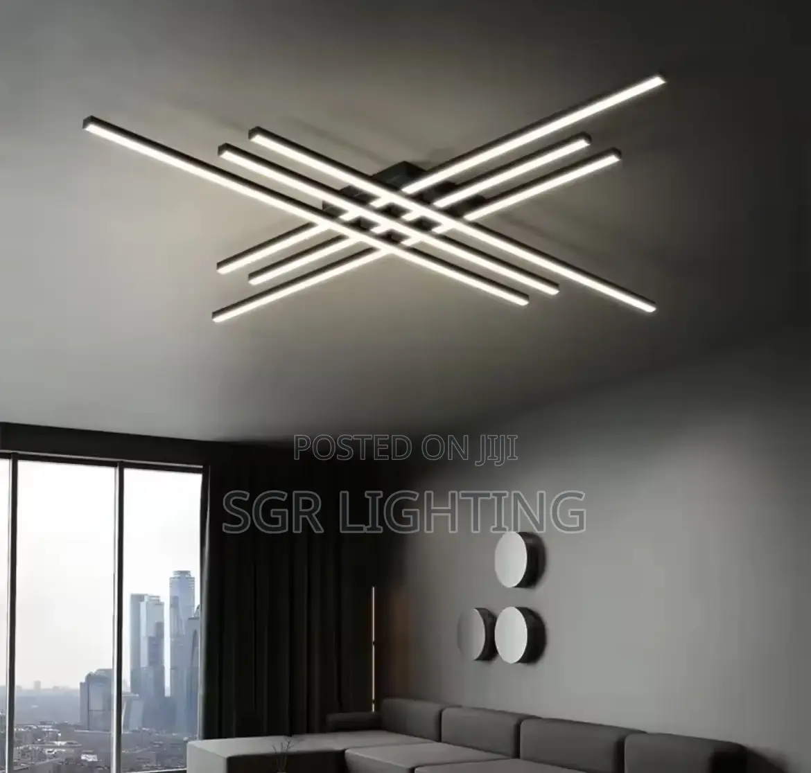Modern Led Ceiling Lamp Chandelier Strip Luxury Room Ceiling Lights