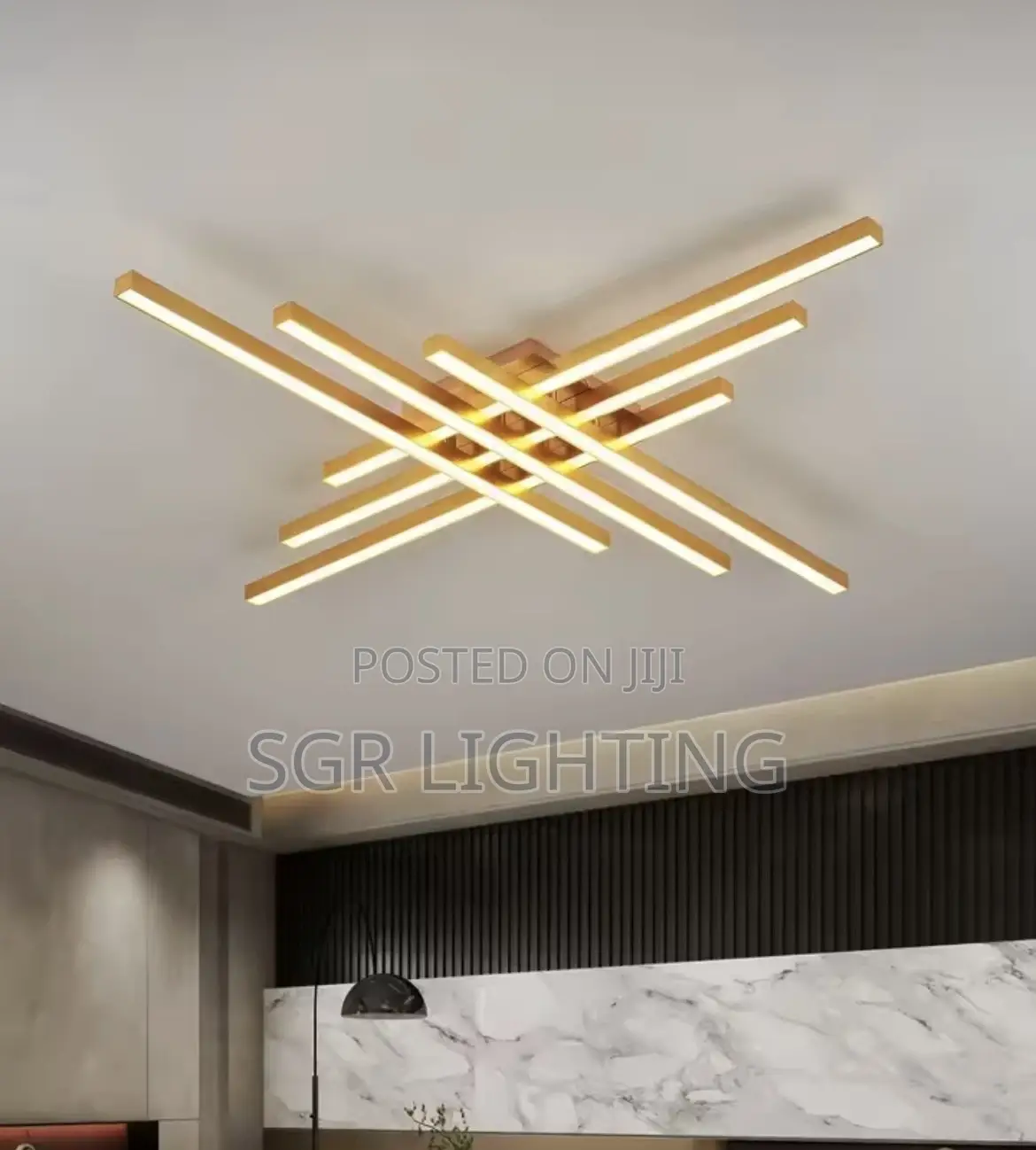 Modern Led Ceiling Lamp Chandelier Strip Luxury Room Ceiling Lights