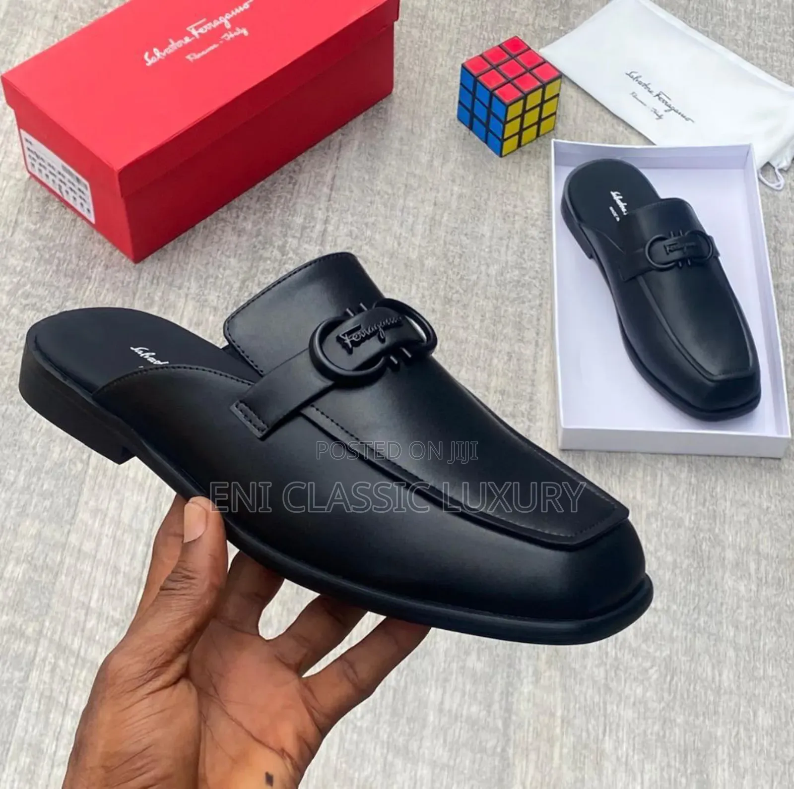 Top Quality Luxury Men's Haif Shoes Best Quality Well Banded Package