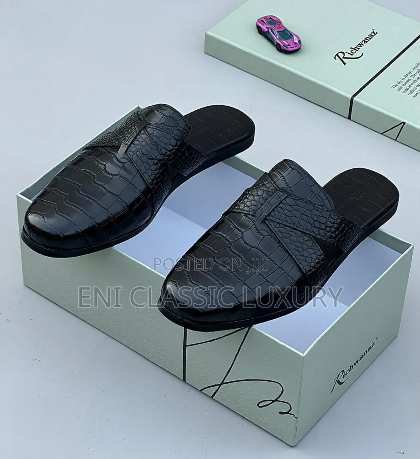 Top Quality Luxury Men's Haif Shoes Best Quality Well Banded Package