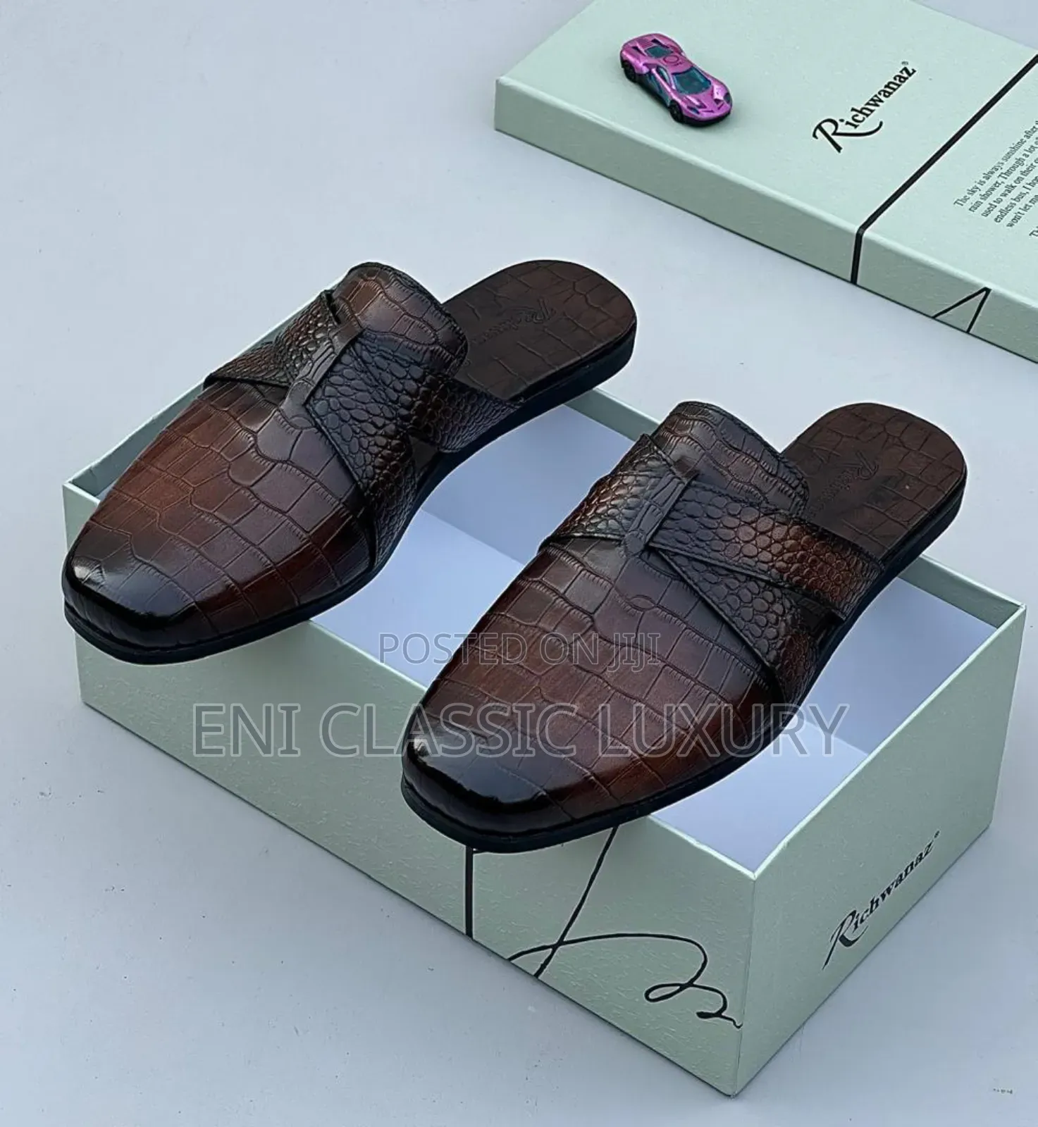Top Quality Luxury Men's Haif Shoes Best Quality Well Banded Package