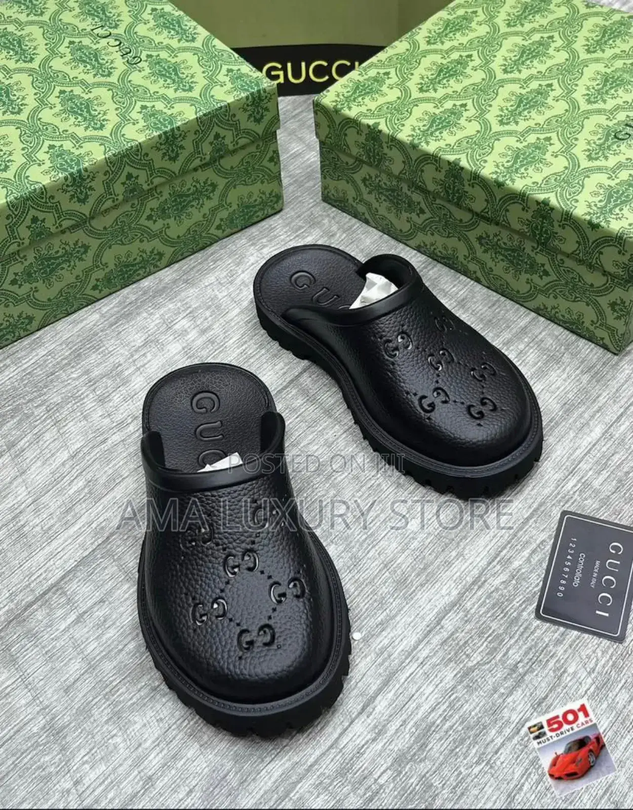 Gucci Luxury Men's Designer Mules