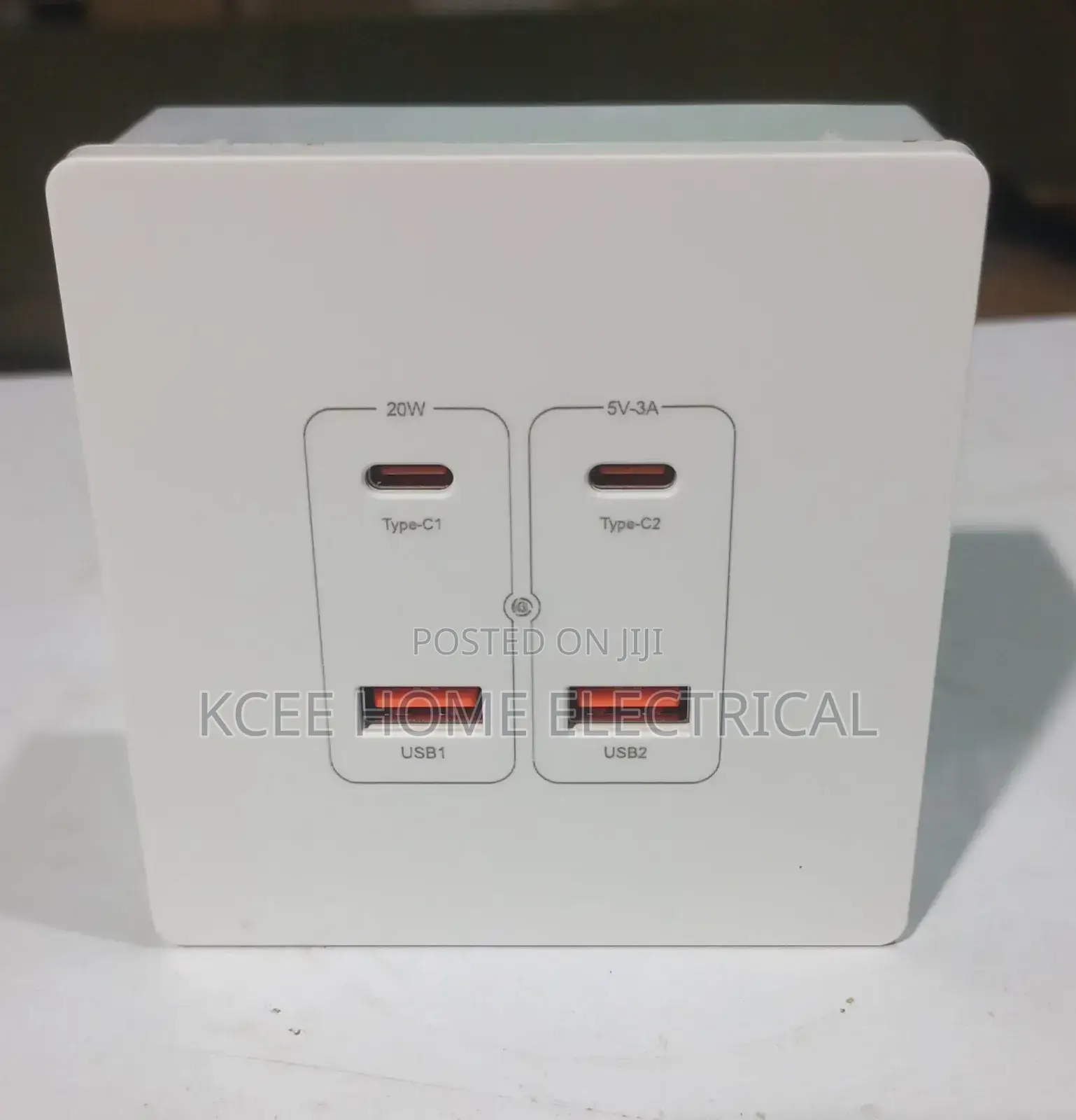 USB + Type-C Data Port Wall Socket – Fast Charging Wall Outlet