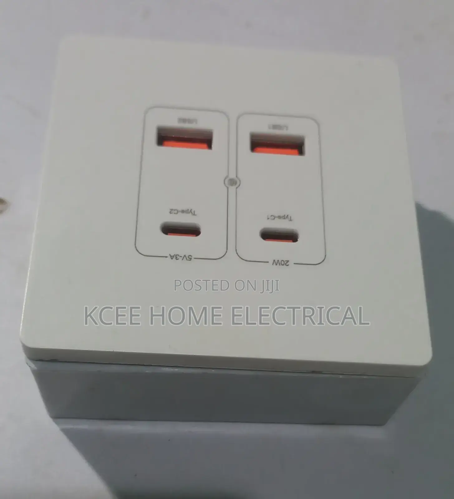 USB + Type-C Data Port Wall Socket – Fast Charging Wall Outlet