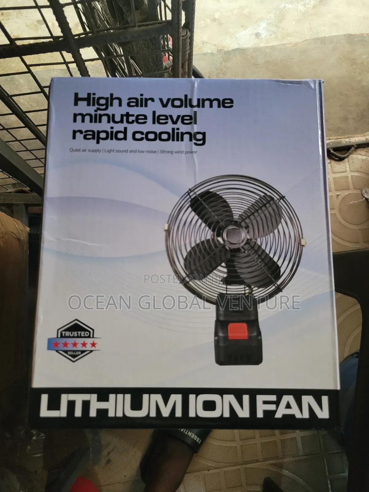 Lithium Portable Rechargeable Fan