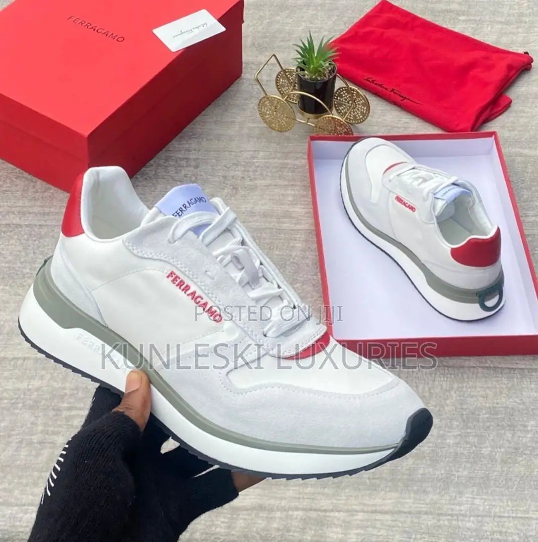 Original Salvatore Ferragamo Luxury Men’S Sneakers