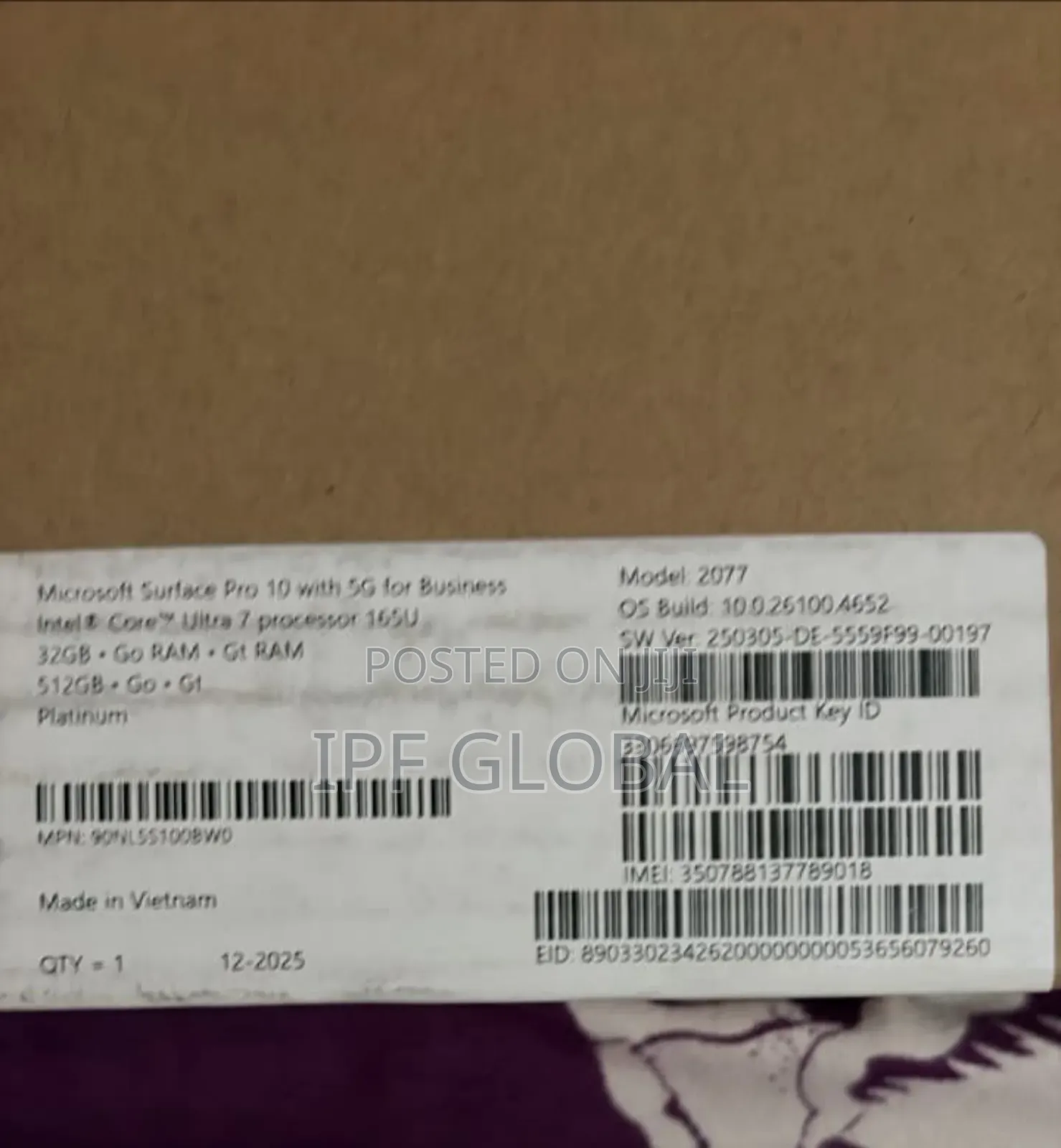 New Laptop Microsoft Surface Pro 10 32GB SSD 512GB