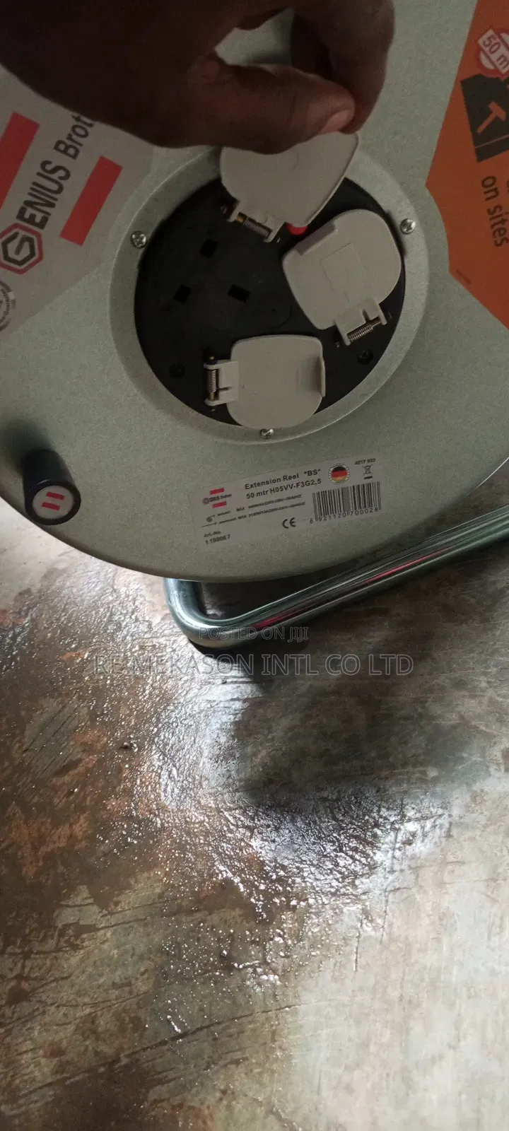 Heavy Duty Copper Extension Cable Reel 50mtrs