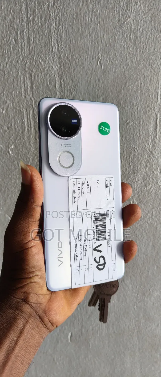Vivo V50 512 GB Blue