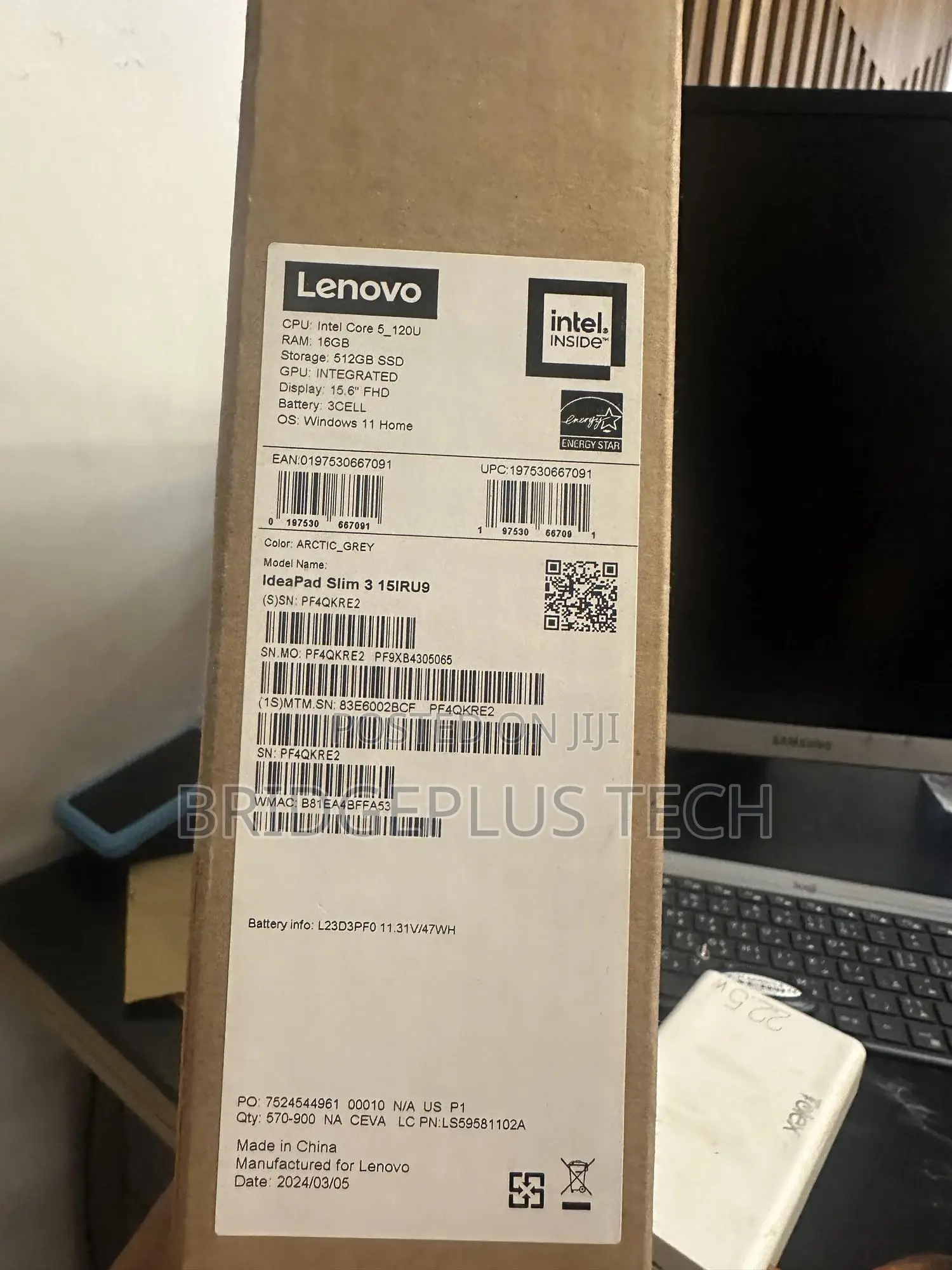 New Laptop Lenovo Ideapad 3 16GB Intel Core i5 SSD 512GB