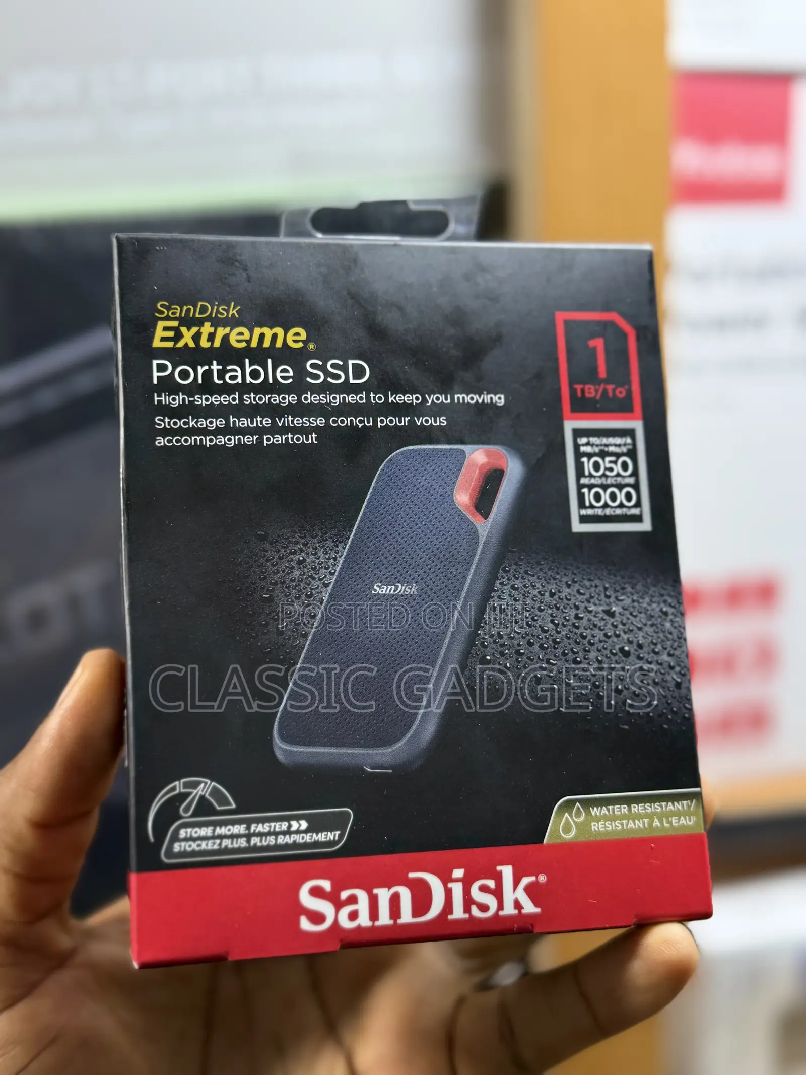 Sandisk 1tb Extreme Portable SSD - Up to 1050mb