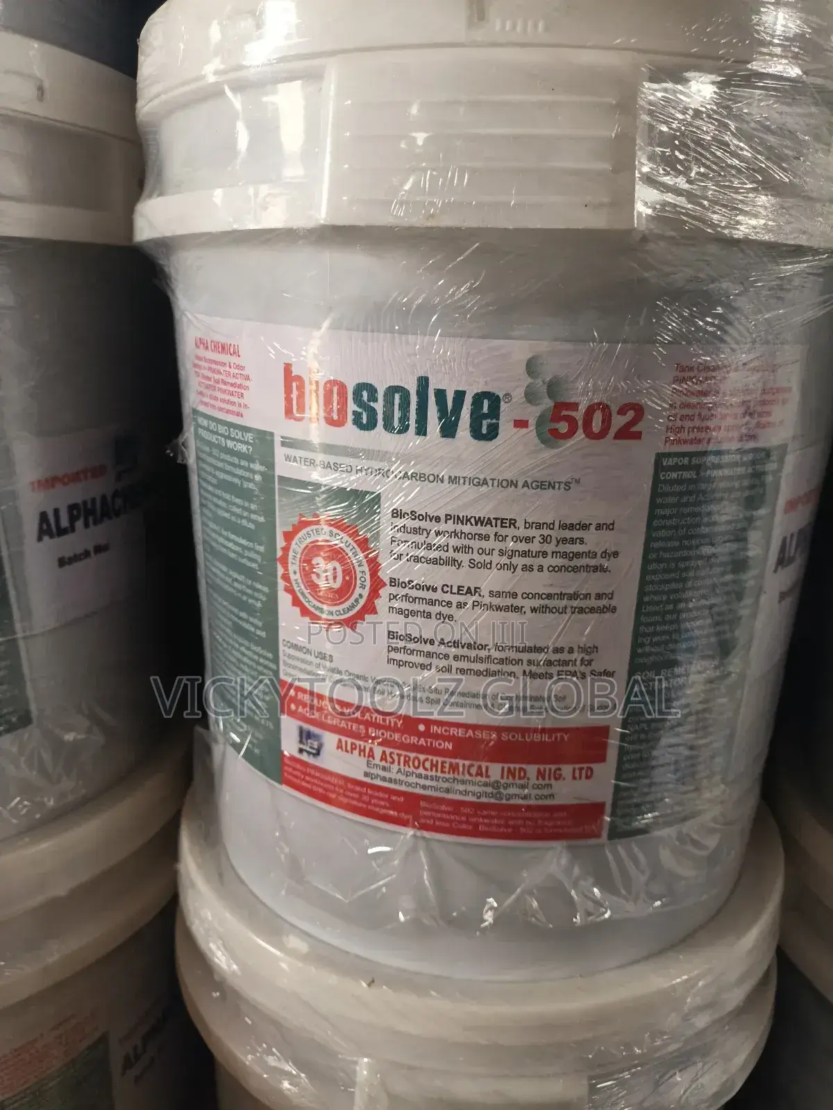 Biosolve-502 Pinkwater Water Based Hydrocarbon Mitigation Agent