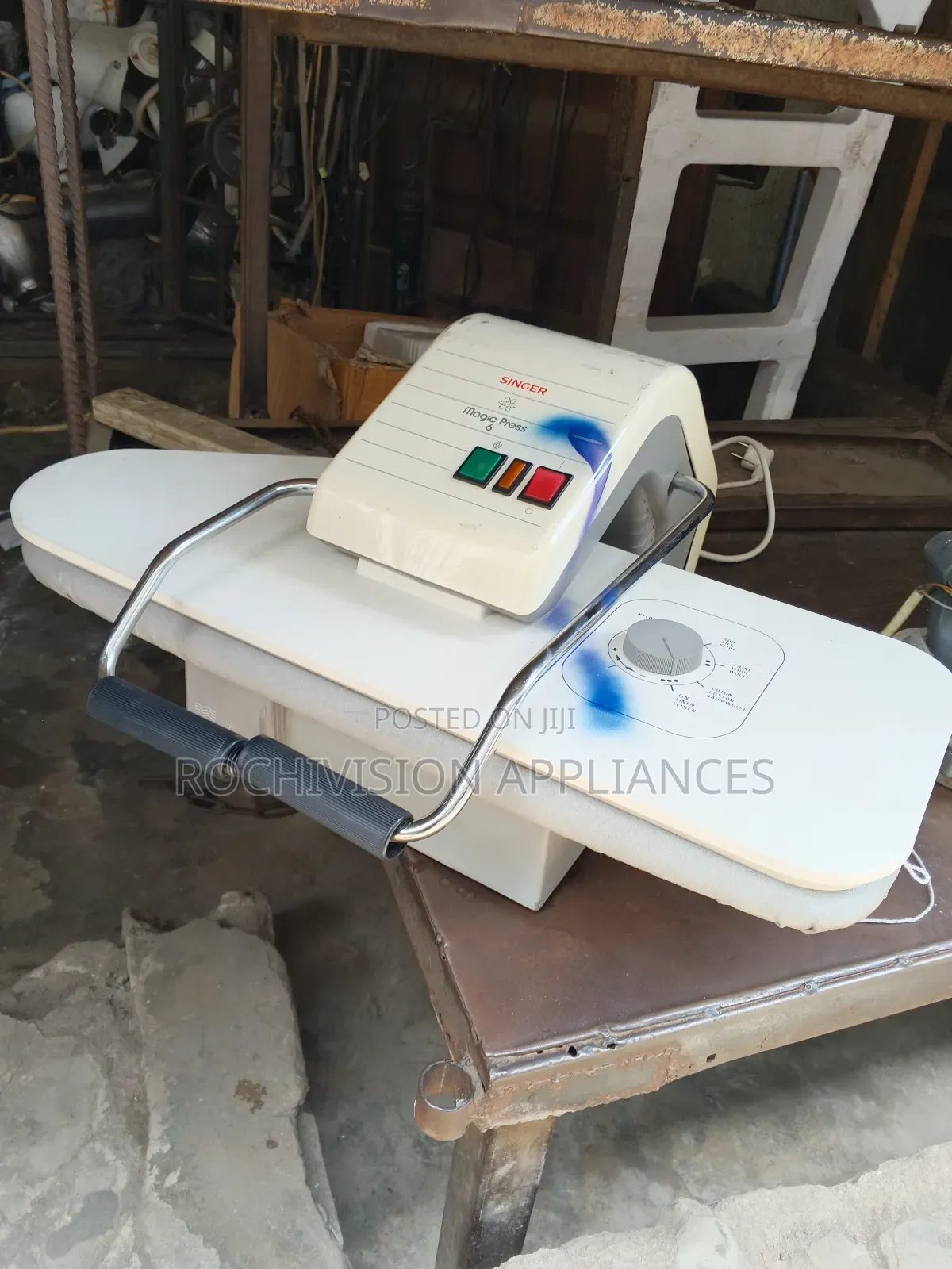 Singer Stoning Machine With Steam Heat Presser Heat Transfer
