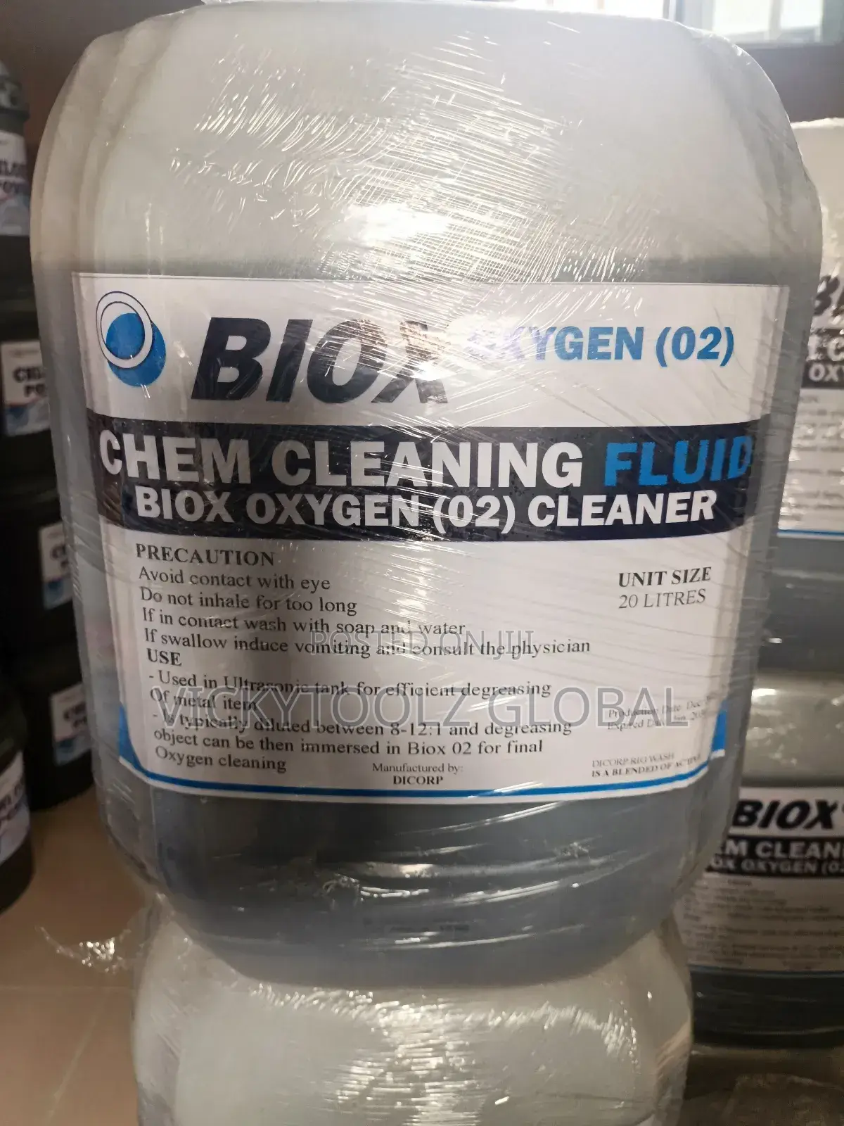 Biox Oxygen (02) Cleaner Chem Cleaning Liquid 20l
