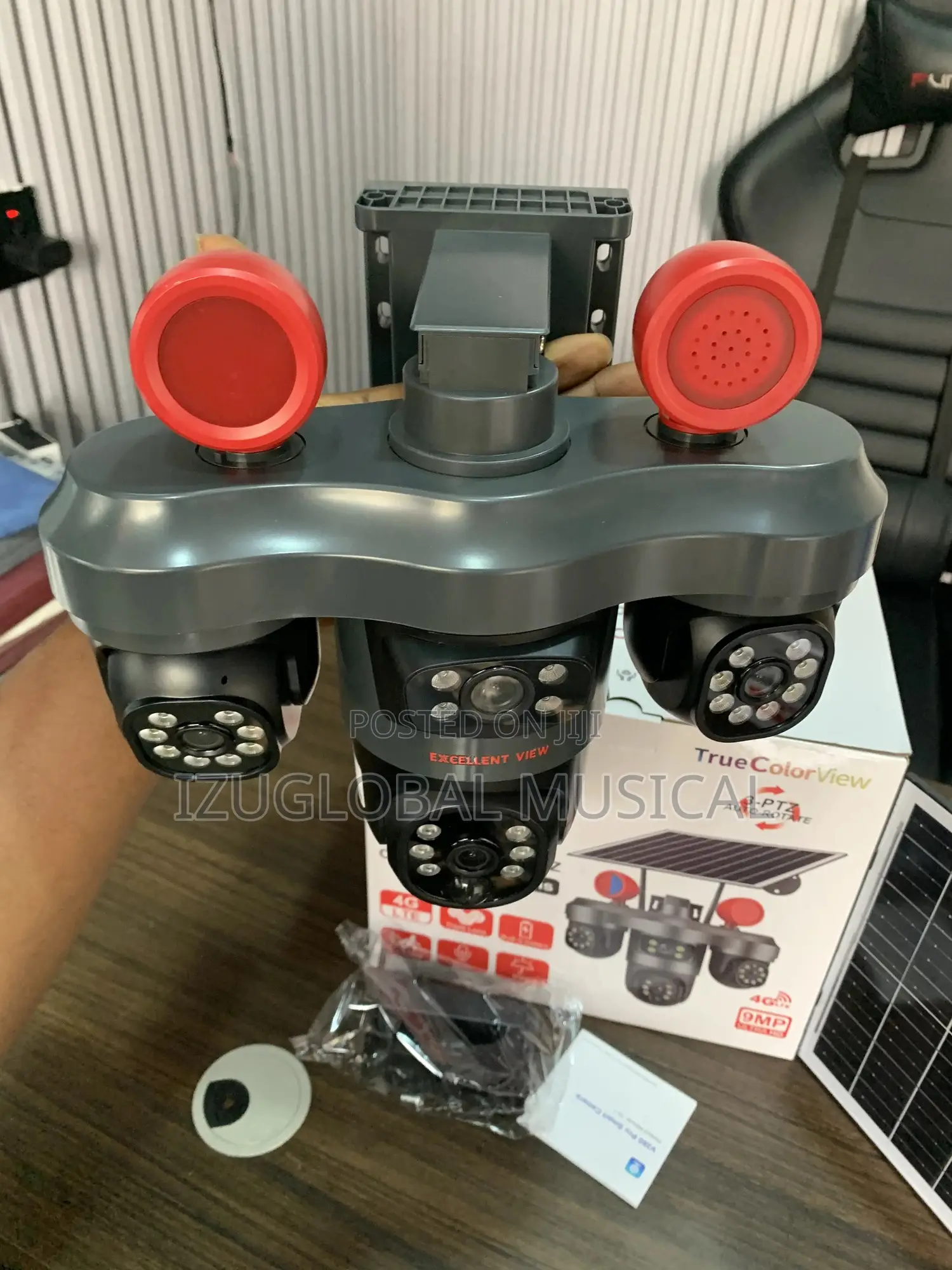 Excellent View T33 V380 Solar Triple Lens Camera