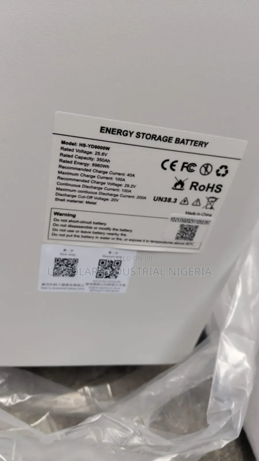 9kwh Hasic 24v Lithium Battery