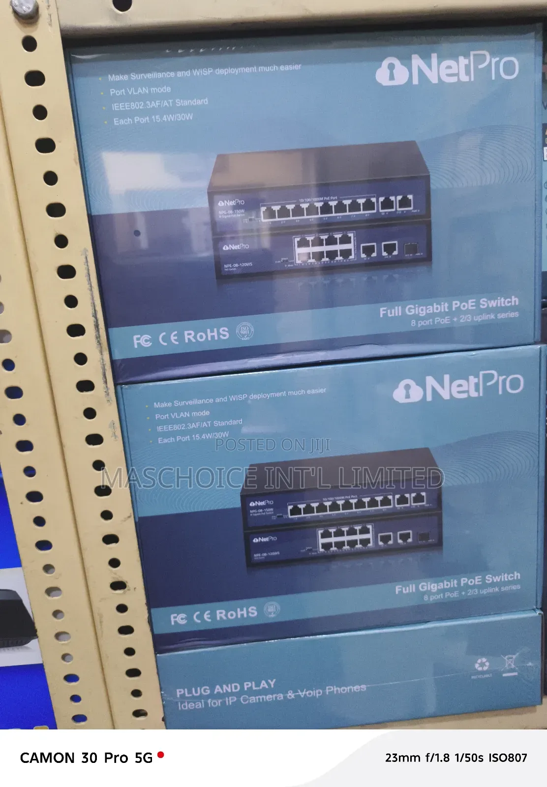 Netpro 8-Port Gigabit Poe With Ethernet Uplink