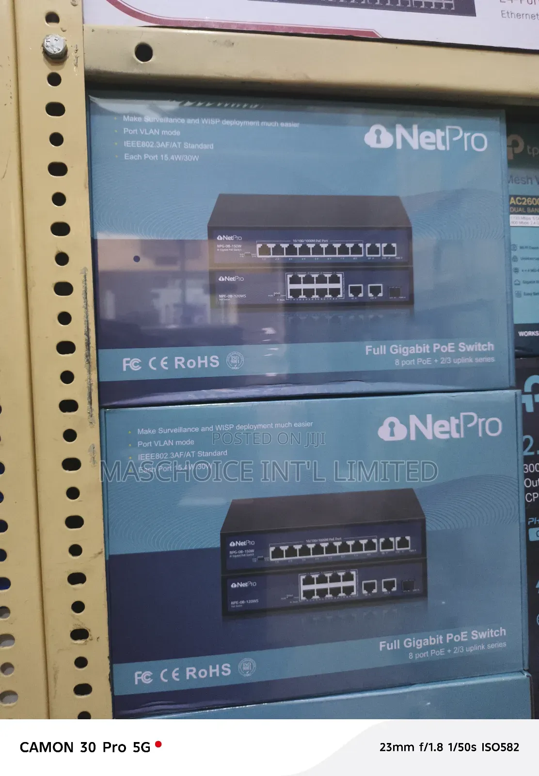 Netpro 8-Port Gigabit Poe With Ethernet Uplink