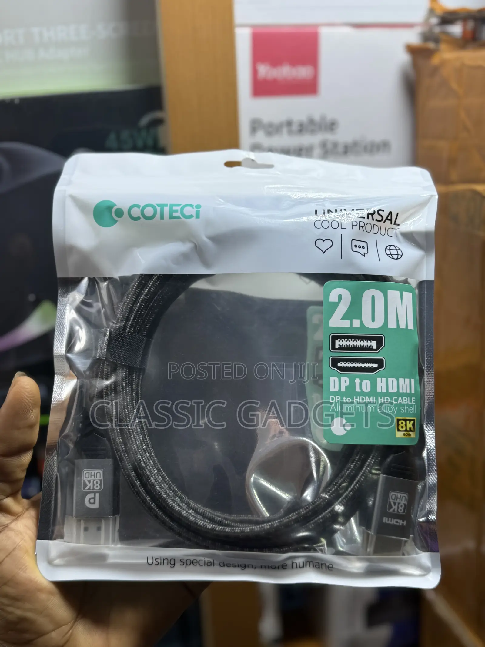 Coteetci Display Port to Hdmi Hd Cable /60hz (2m