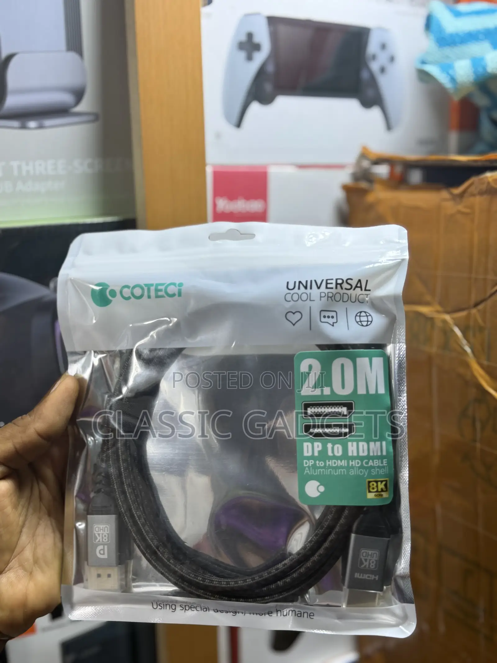 Coteetci Display Port to Hdmi Hd Cable /60hz (2m