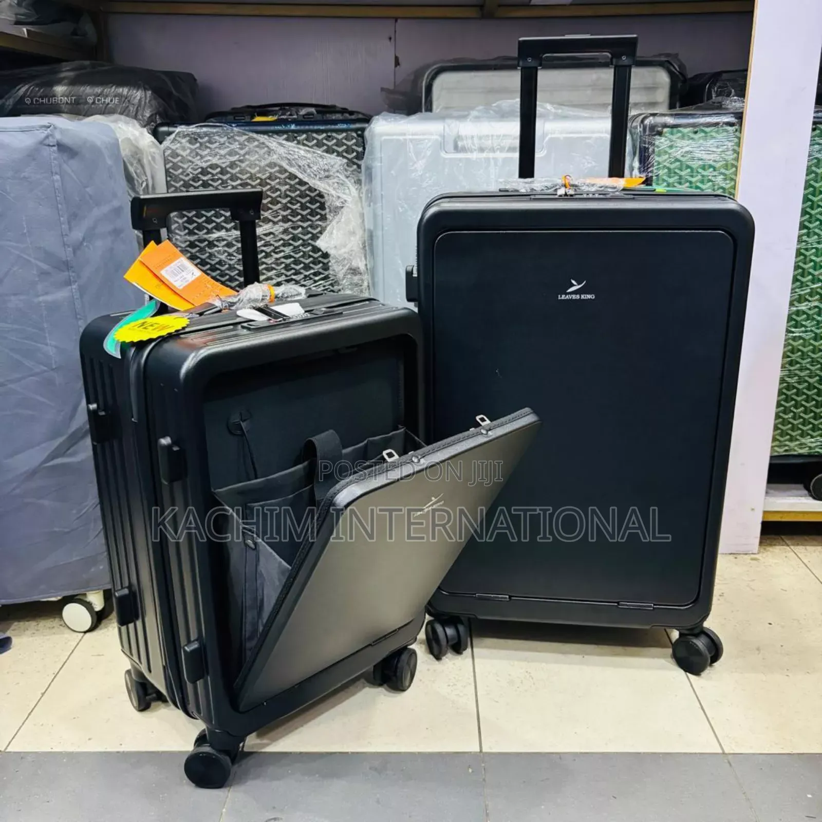 High Quality Set of 4 Leaves King Luggage Box