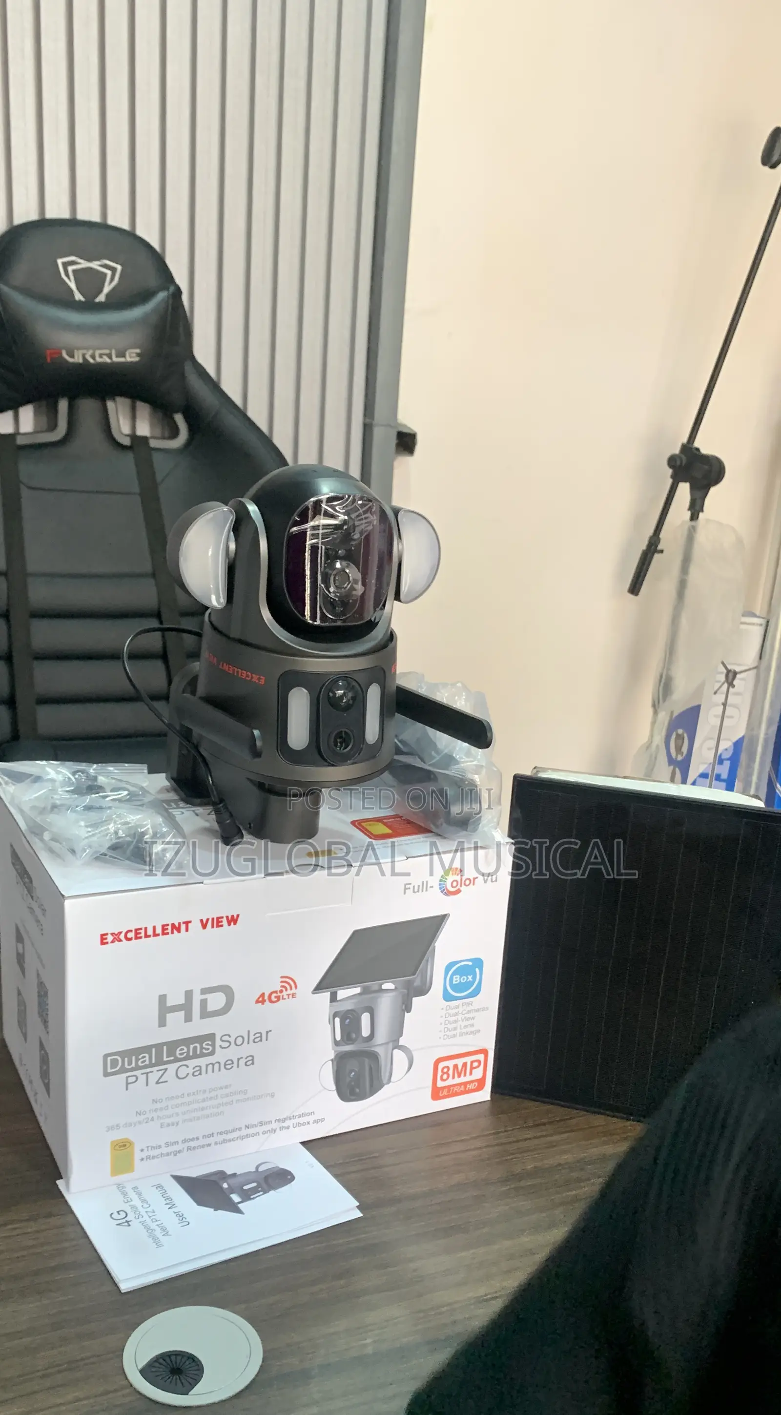Excellent View Sd320 Dual Lens Solar Energy PTZ Camera 4g Lte