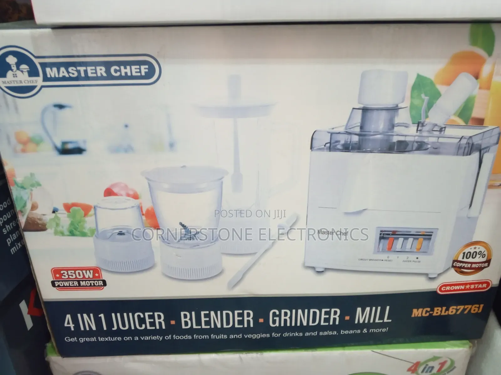 Master Chef 4‐In‐1 Juicer Blender Grinder Mill