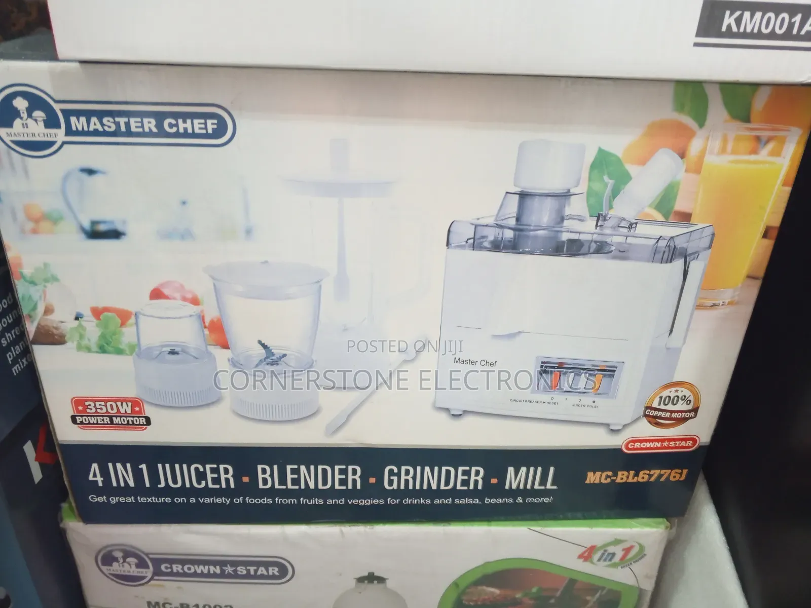 Master Chef 4‐In‐1 Juicer Blender Grinder Mill