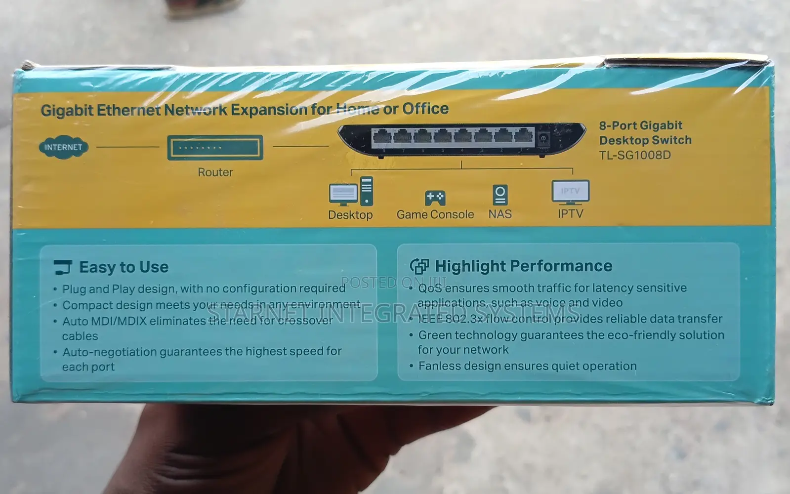 Tplink 8 Port Gigabit Network Switch 10/100/1000