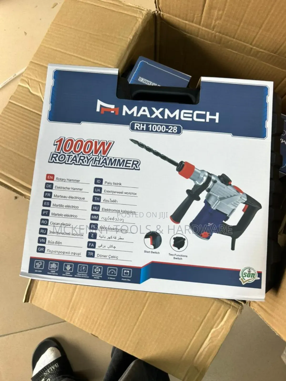 Maxmech 1000w Rotary Hammer Drill (Rh1000-28) – Heavy Duty