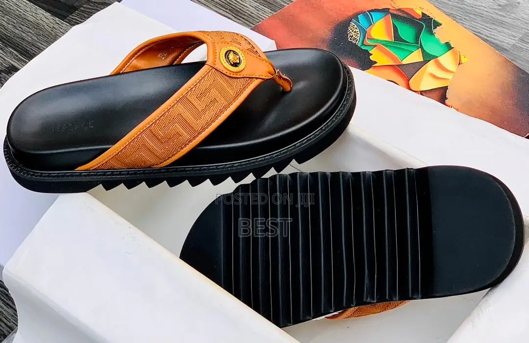 Pure Luxury Versace Palm Slippers
