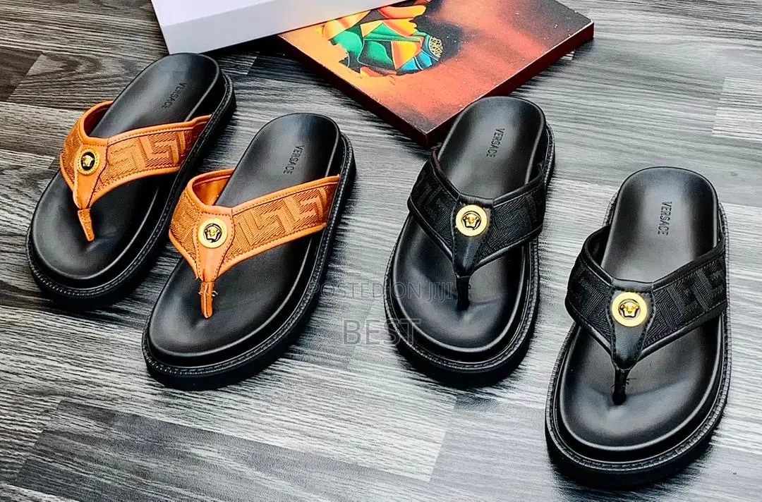 Pure Luxury Versace Palm Slippers