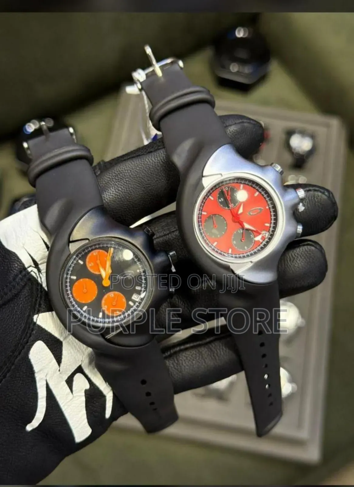Oakley Chronograph Watch. Rubber Strap Watch