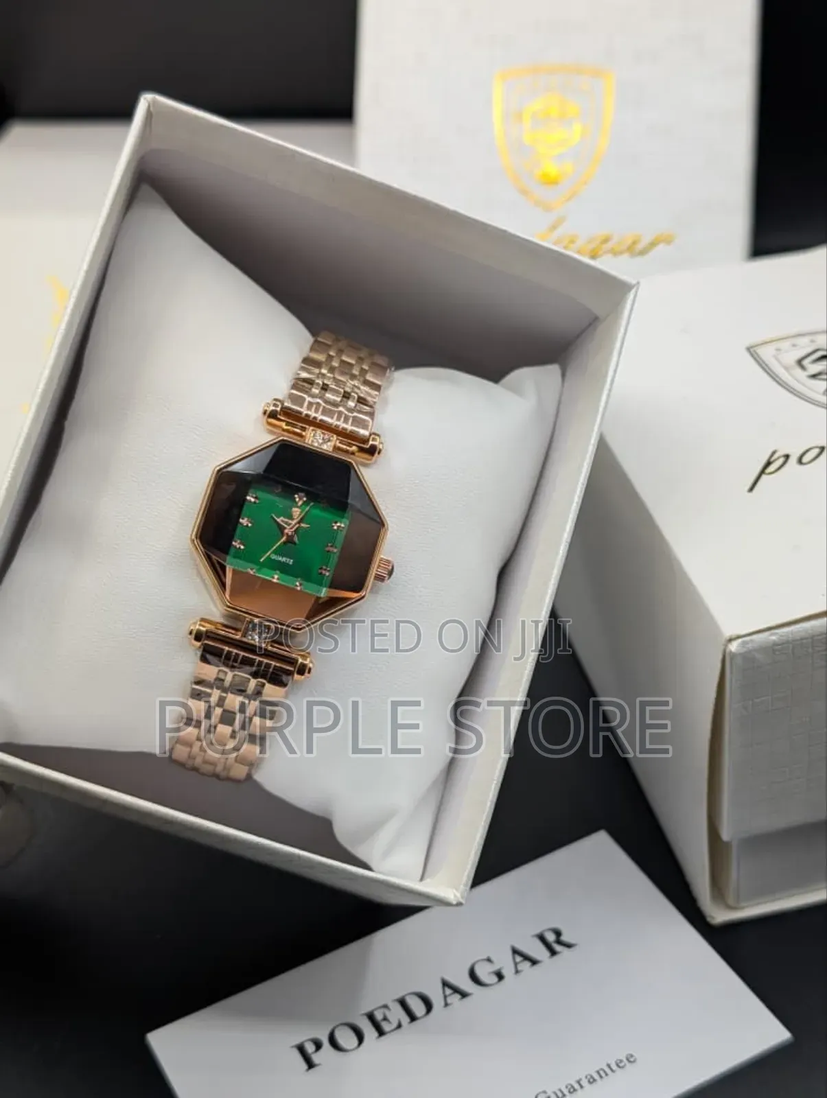 Poedagar Ladies Watch in Beautiful Rosegold Steel Chain