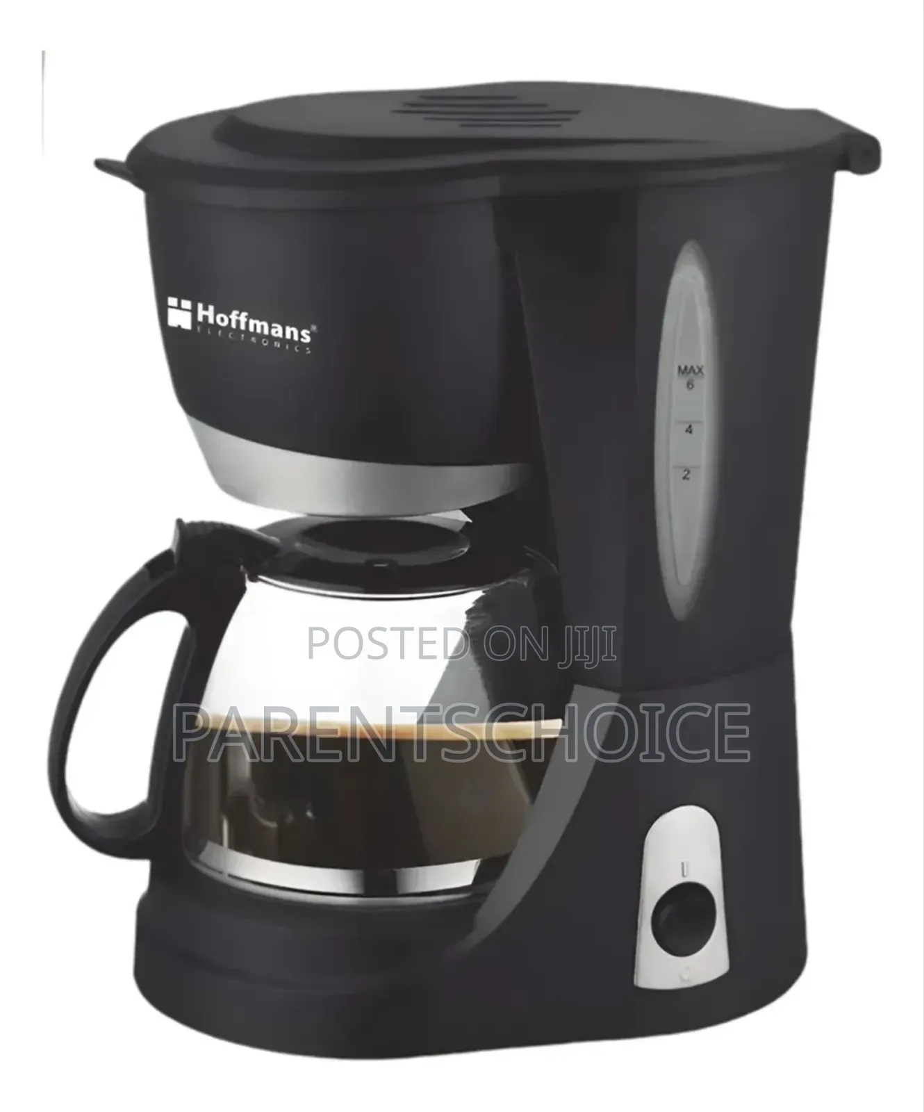 Hoffmans Hm-3008 Circuit Black Glass Carafe Coffee Maker