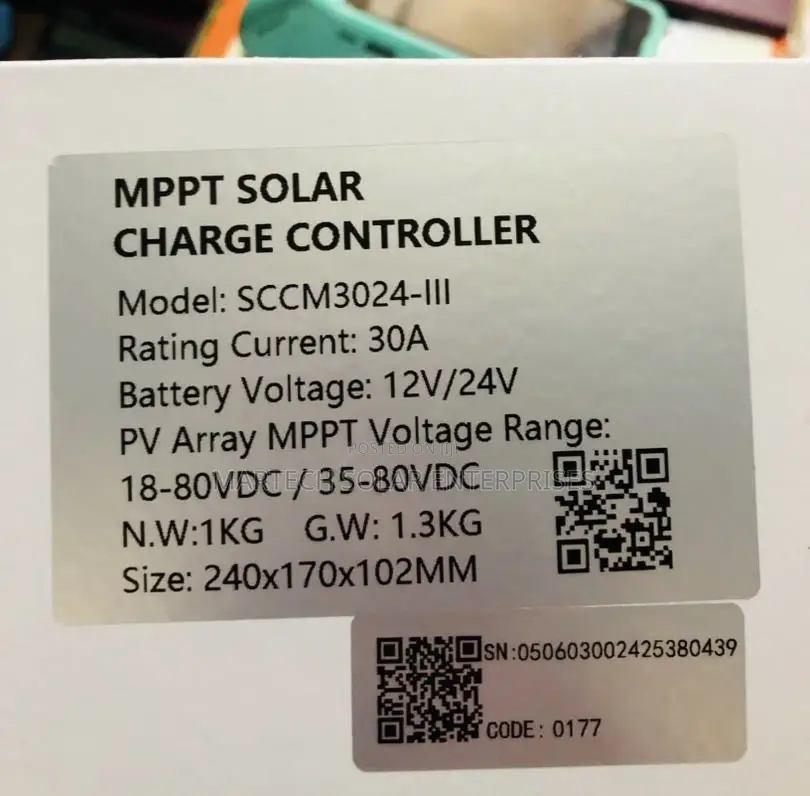 30ah MPPT Feliciity Solar Charge Controller 12/24v