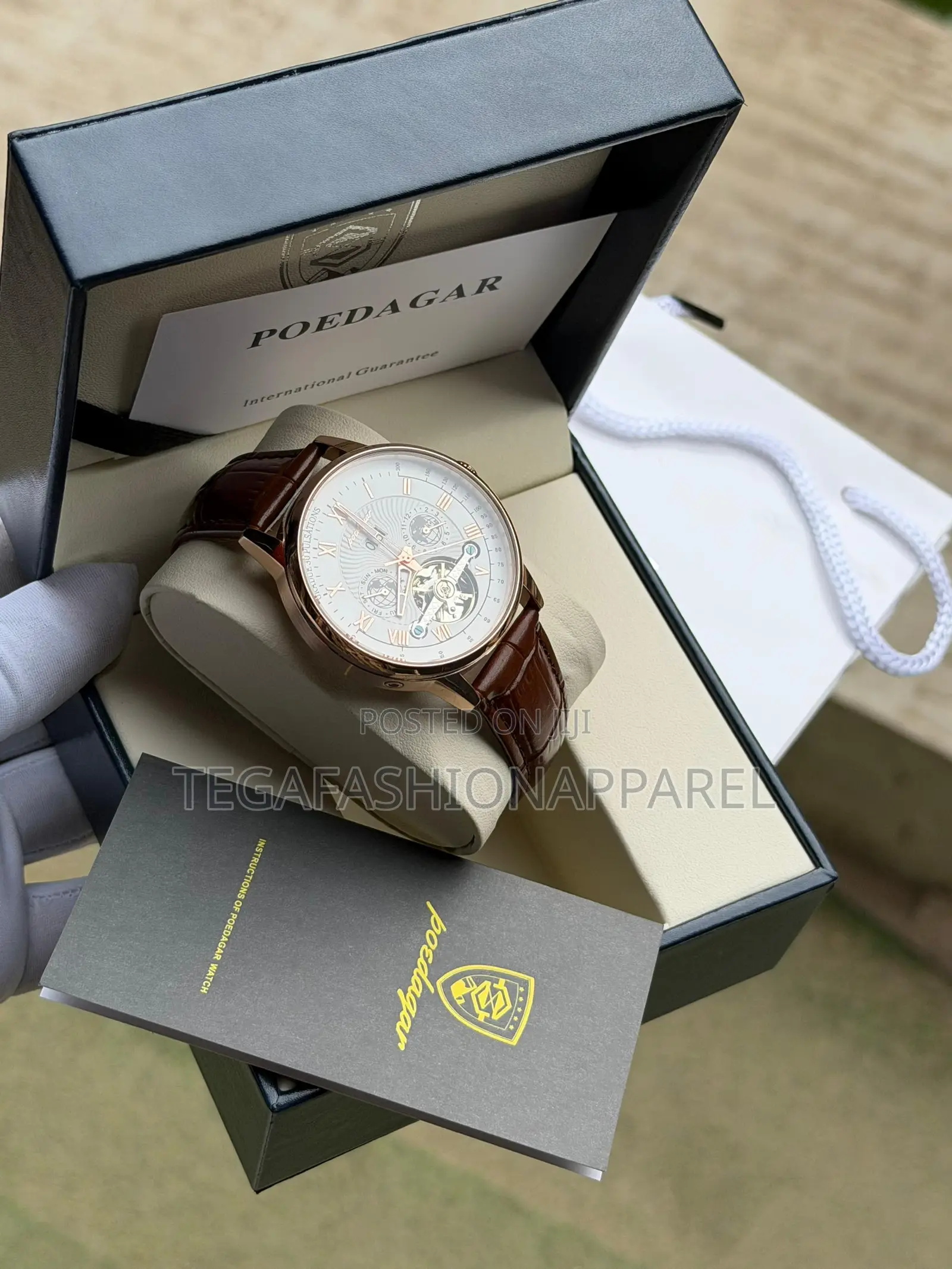 Poedagar Mechanical Chronograph Wristwatch