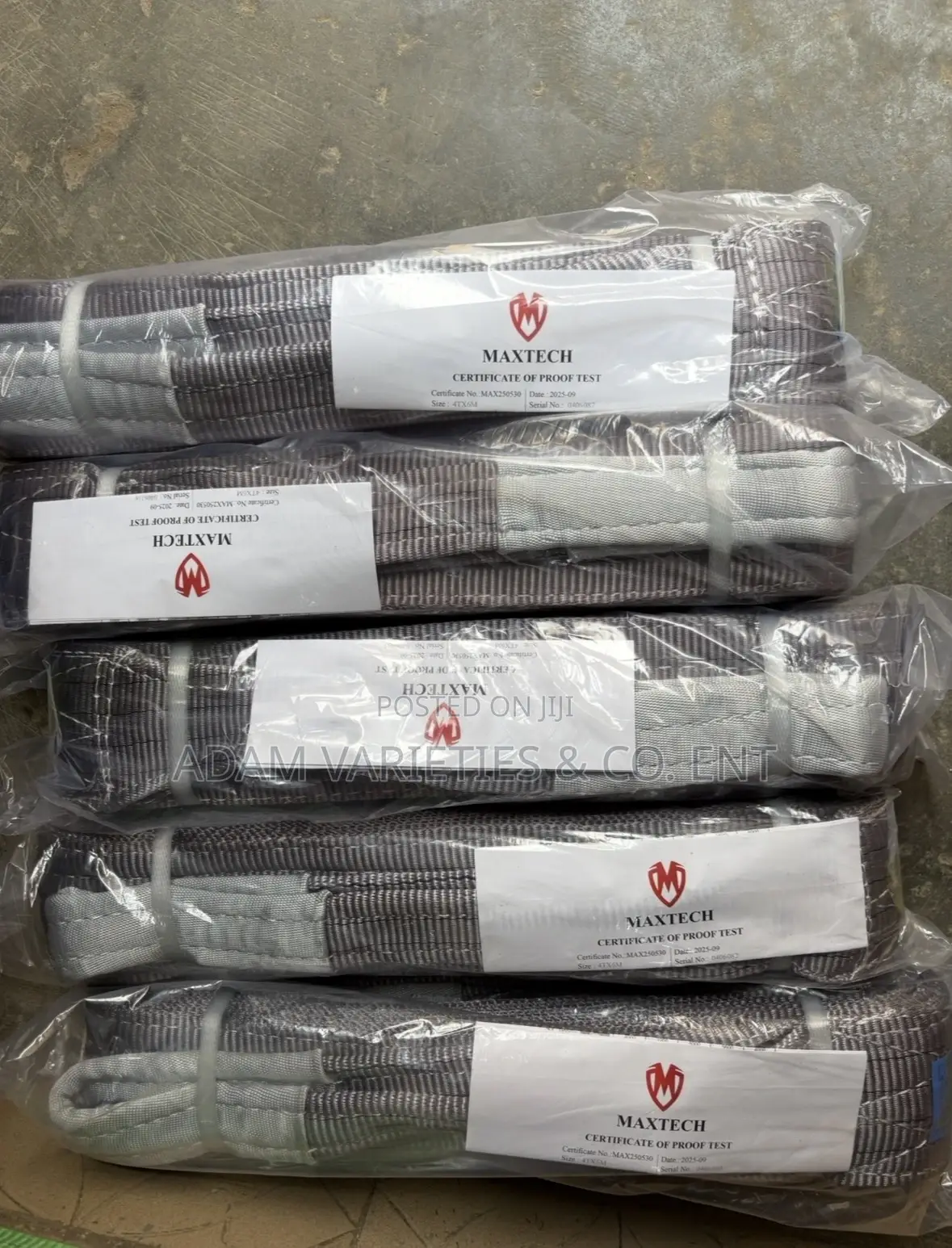 Maxtech Lifting Sling Belt. 4ton X 6mtr
