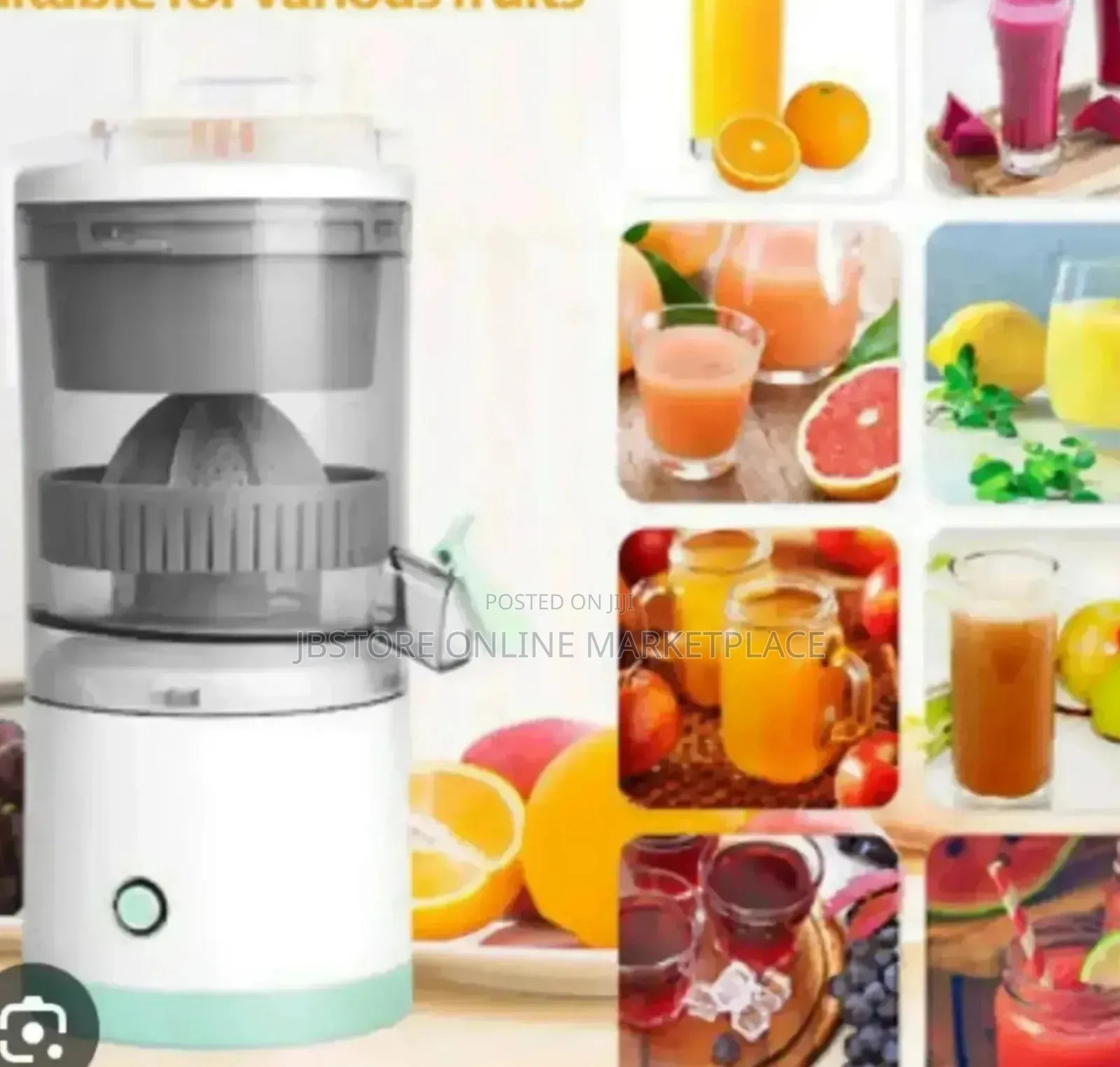 Portable Electric Juicer Designed 4 Citrus Fruits Like Oranges,Lemons