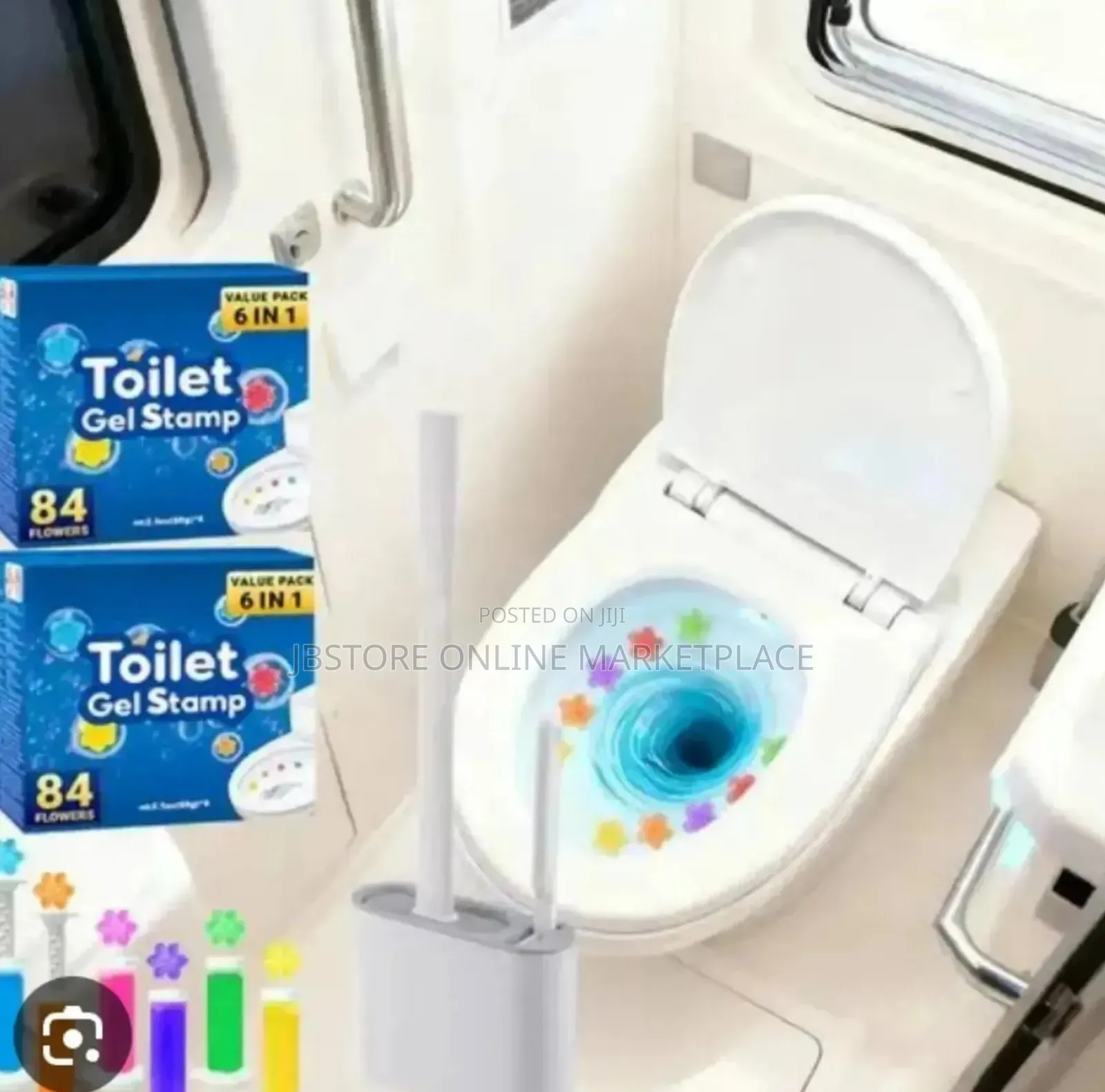Toilet Flower Aromatic Cleaner Gel,Design To Clean Deodorize Toilet