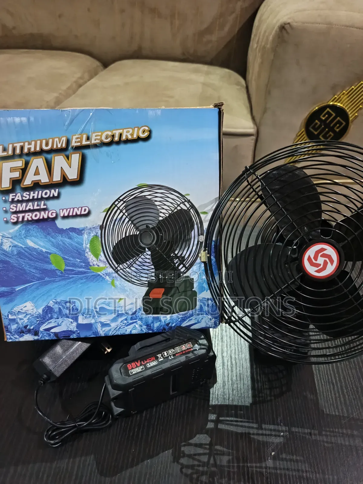Rechargeable Ox Industrial Fan With Blade and I'mlithium Battery