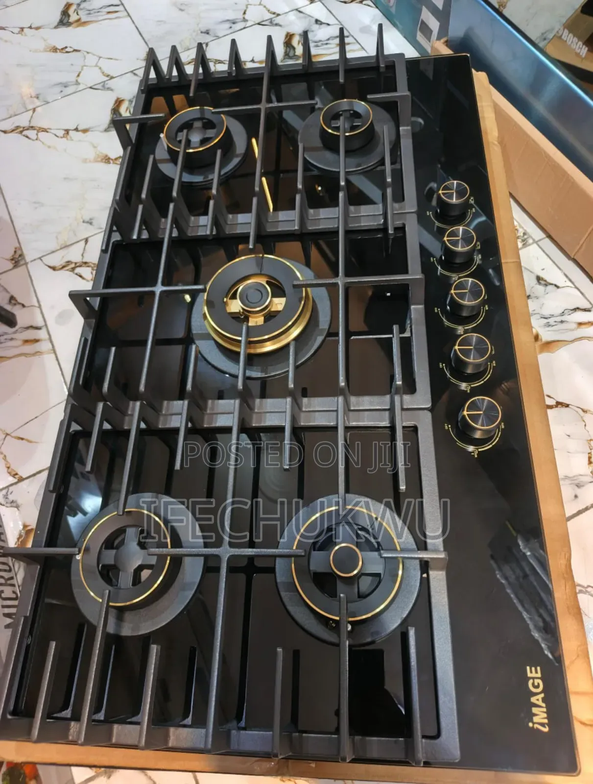 Original Image Made in Turkey Built-in 5 Burners Gas Cooker Hob Copper