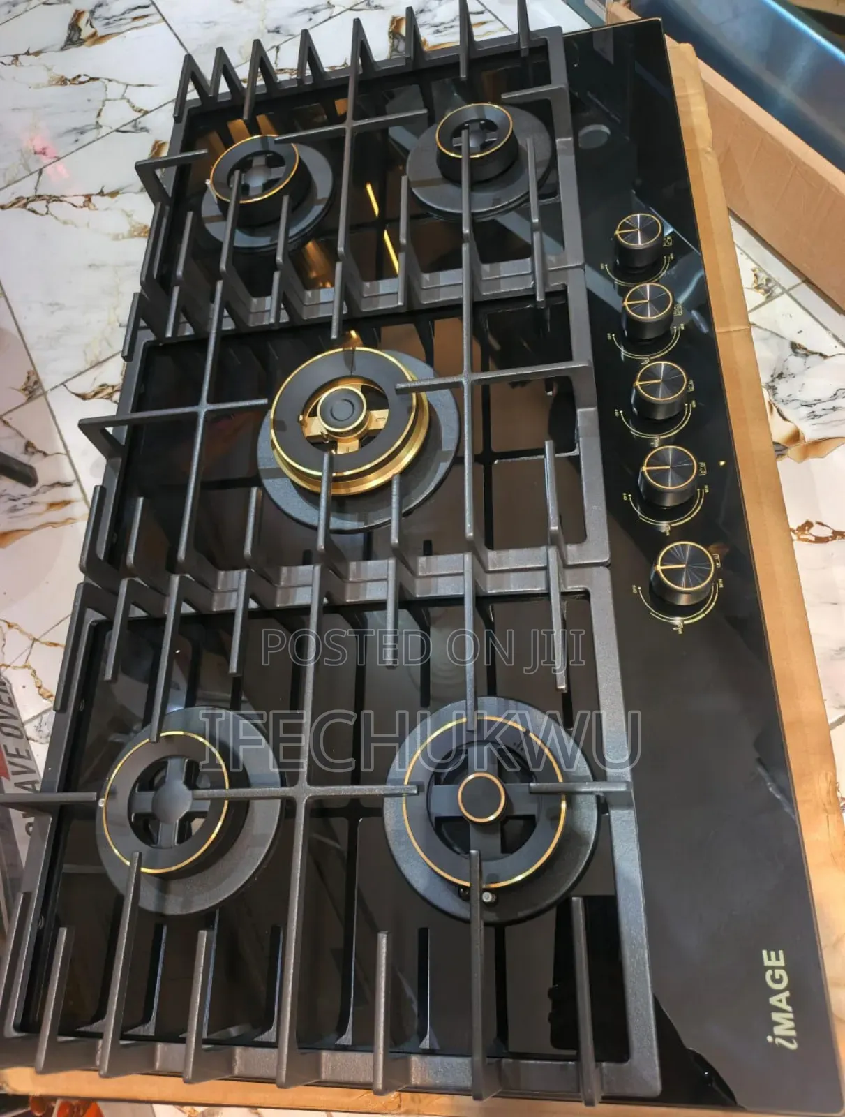 Original Image Made in Turkey Built-in 5 Burners Gas Cooker Hob Copper