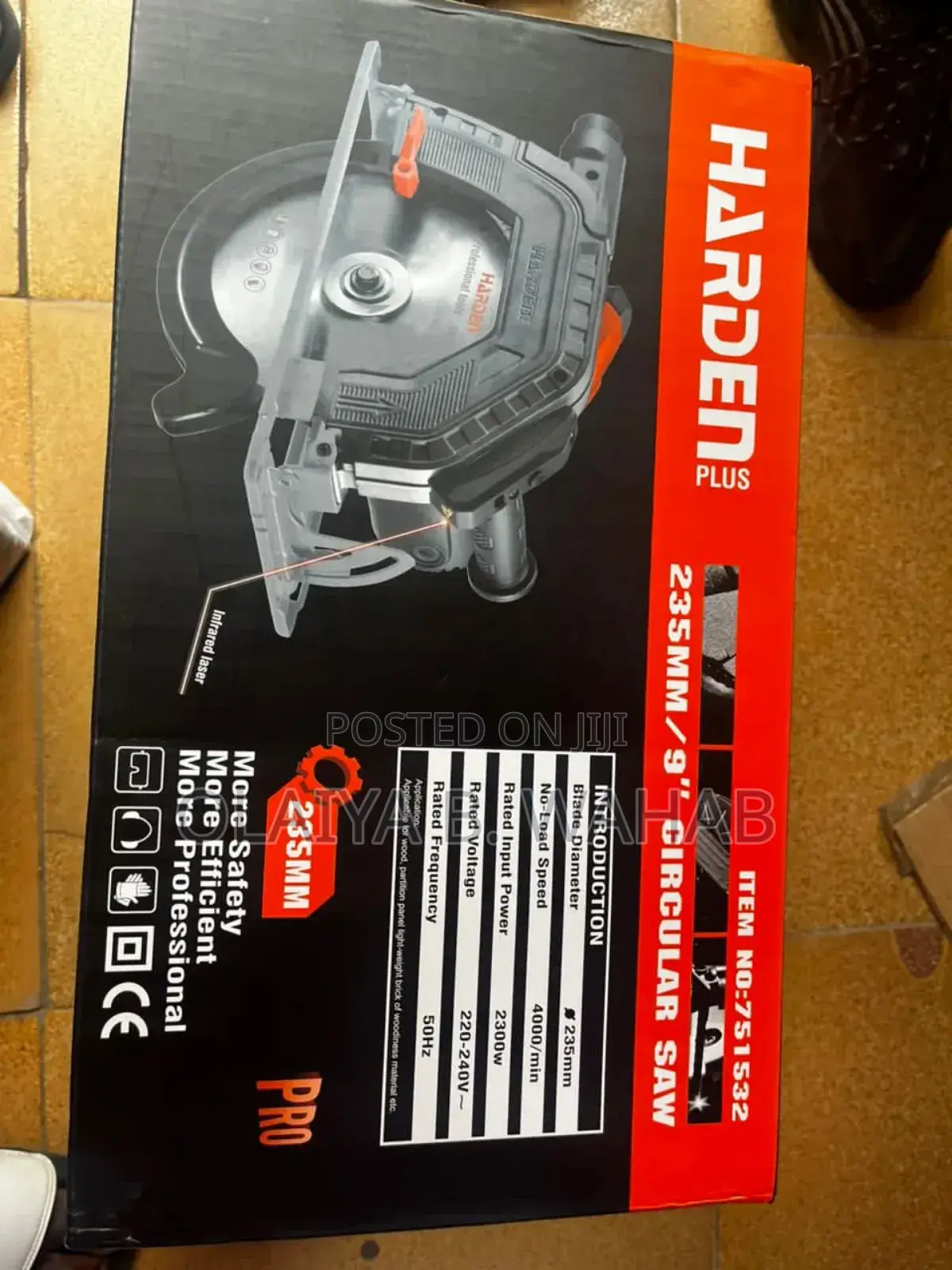 Harden Plus 235mm 9" Circular Saw 2300w Model 751532