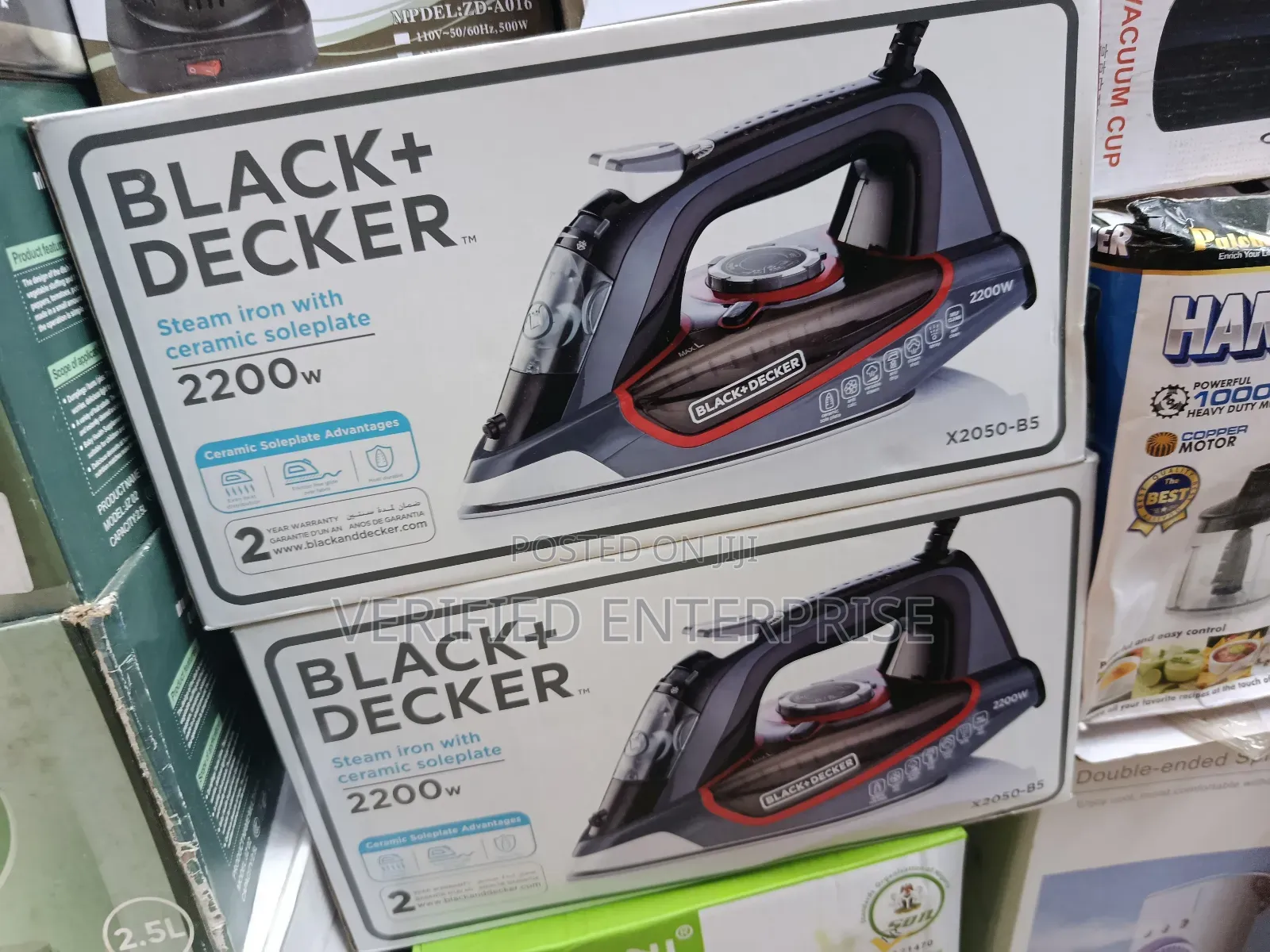 Black Decker Steam Iron - 2200 Watts