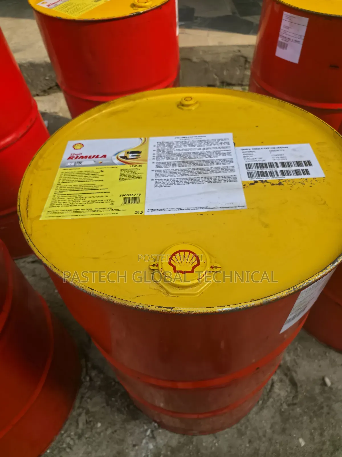 Shell Rimula R4 X 15w-40 Industrial Lubricant 209-Liter Drum