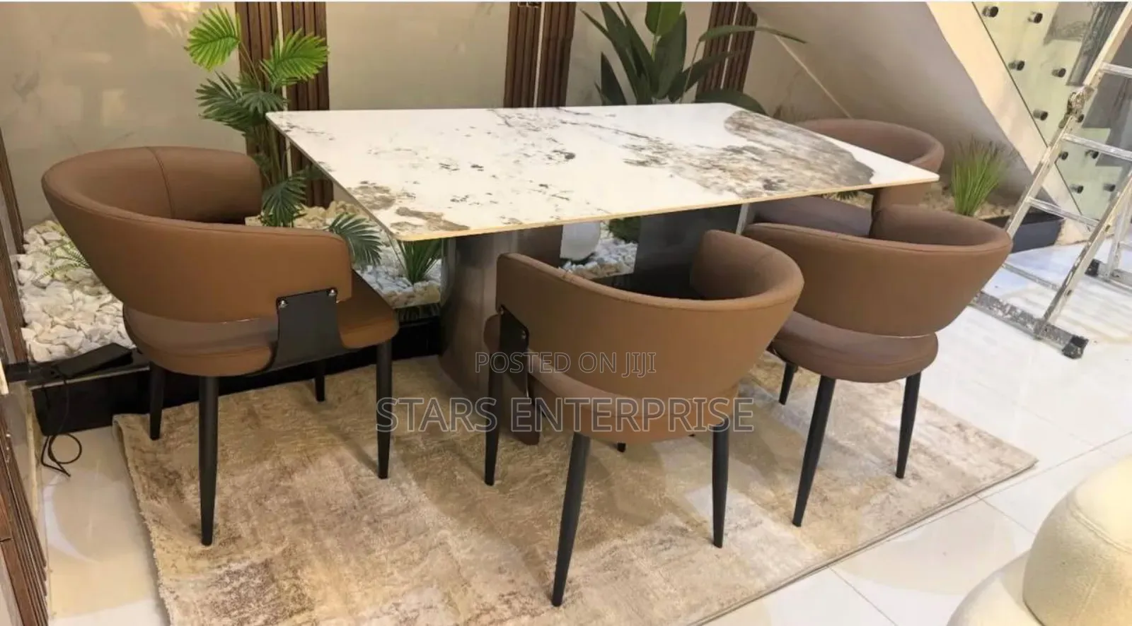 6 Seate Marble Dining Set